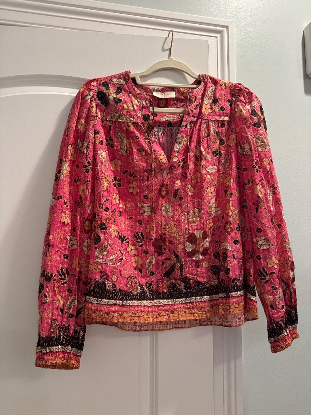 Ulla Johnson- pink peasant blouse
